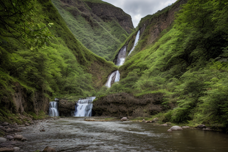 An image of a waterfall.